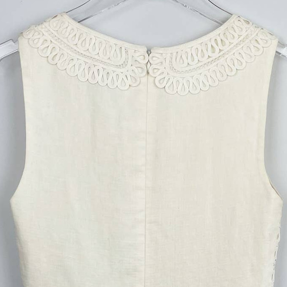 3.1 PHILLIP LIM Ivory Silk Ribbon Lace Linen Wedding Dress size 2 - Picture 5 of 6